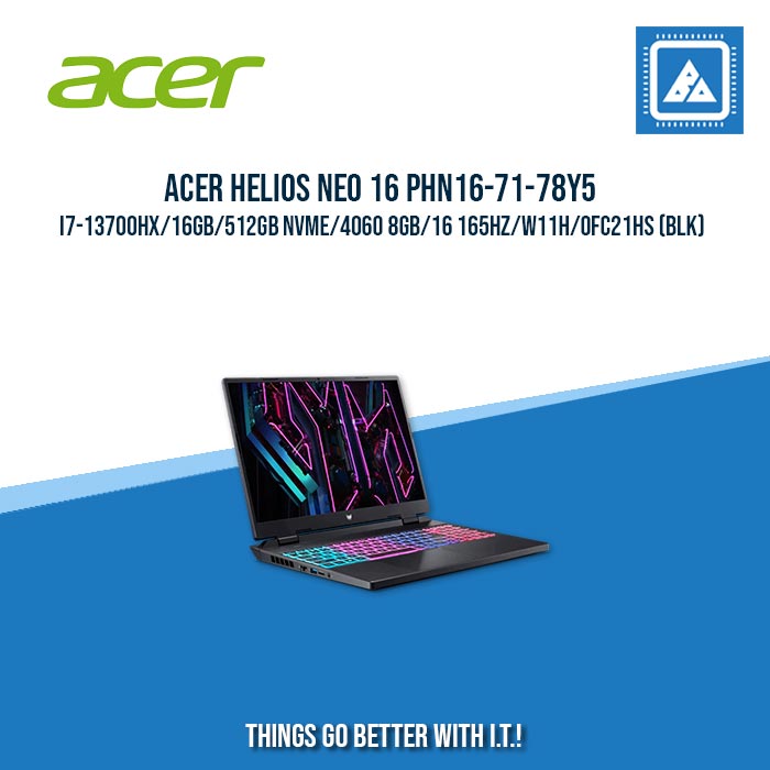 ACER HELIOS NEO 16 PHN16-71-78Y5 I7-13700HX/16GB/512GB NVME/4060 8GB | BEST FOR AUTOCAD AND GAMING LAPTOP ACER HELIOS NEO 16 PHN16-71-78Y5 I7-13700HX/16GB/512GB NVME/4060 8GB | BEST FOR AUTOCAD AND GAMING LAPTOP